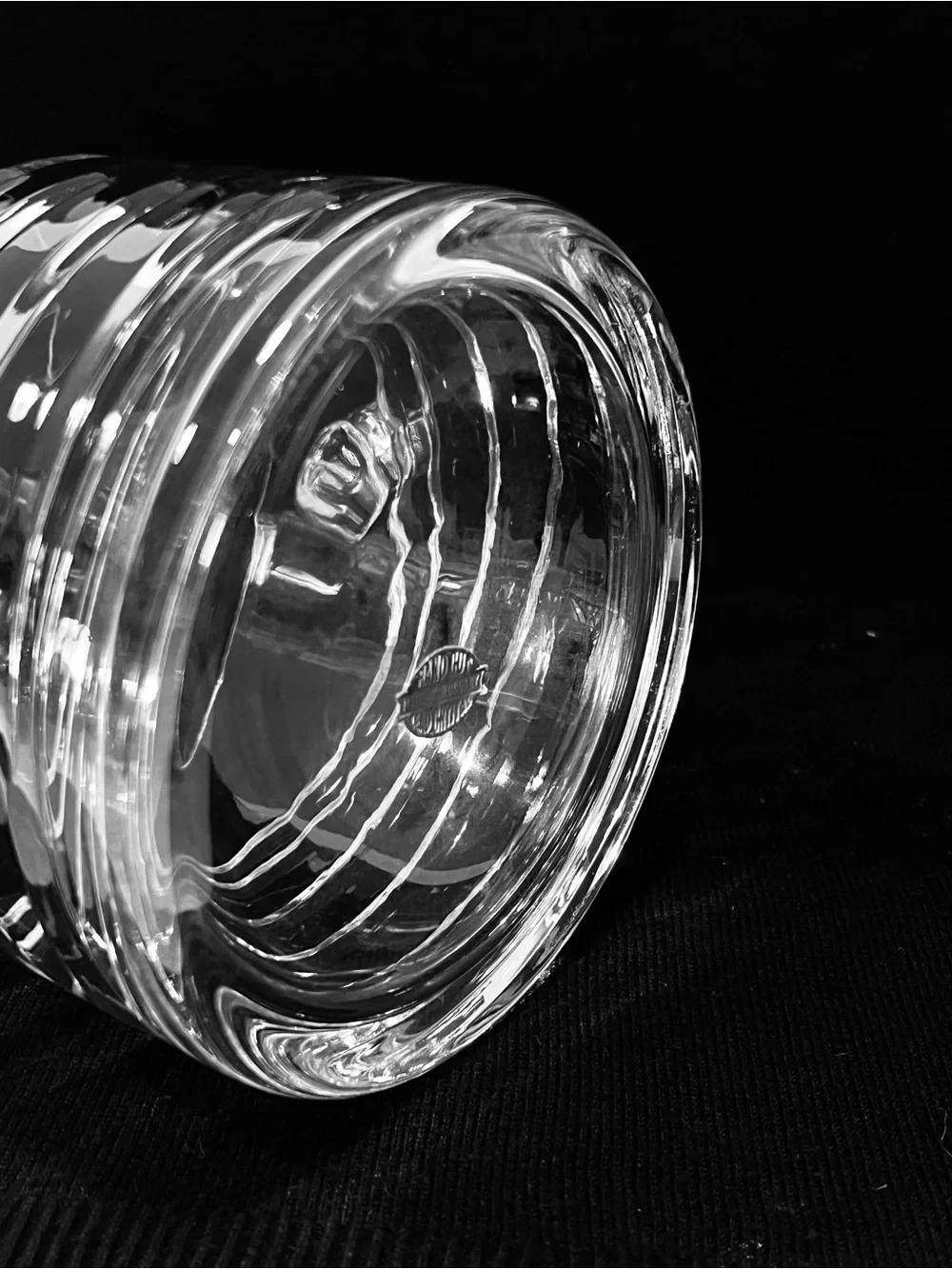 Vintage 1950’s Ice Bucket Hand Cut Crystal Made in Hungary 5.25” Tall